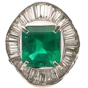 Pt･Pm900 エメラルド・ダイヤモンド 2.24・D1.05ct