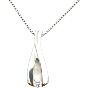 Pt900Pt850 ダイヤモンド ネックレスペンダントトップ 0.304ct