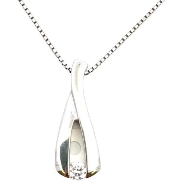 Pt900/Pt850 ダイヤモンド ネックレス/ペンダントトップ 0.304ct