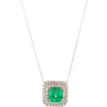 K18 コロンビア産エメラルド・ダイヤモンド ネックレス/ペンダントトップ E2.38・D0.62ct
