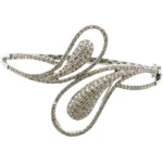 K18WG ダイヤモンド ブレスレット D2.5ct