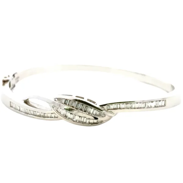 K18WG ダイヤモンド ブレスレット/バングル 1.09ct