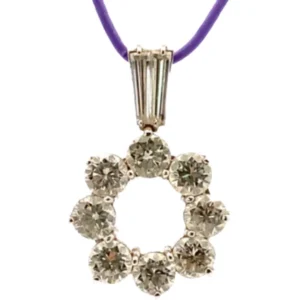 Pt･Pm900 ダイヤモンド ネックレス/ペンダントトップ 0.48・2.695ct