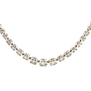 K18WG ダイヤモンド ネックレス/ペンダントトップ 10ct