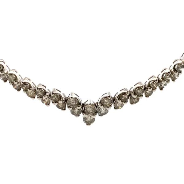 K18WG ダイヤモンド ネックレス/ペンダントトップ 10ct