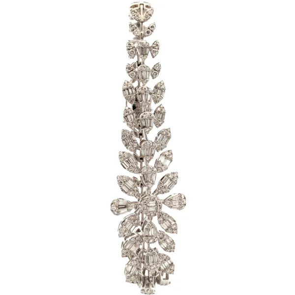 K18WG ダイヤモンド ブレスレット/バングル D6.2ct