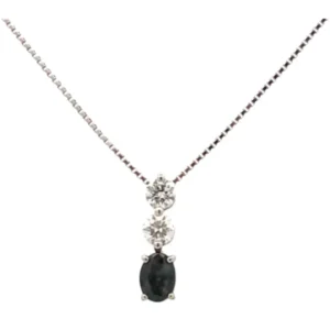Pt900Pt850 アレキサンドライト・ダイヤモンド ネックレスペンダントトップ 0.63・0.38ct