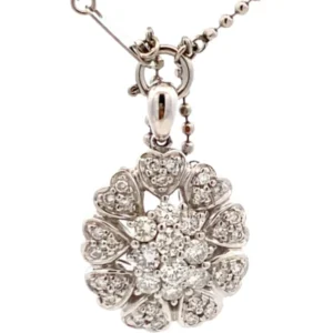 Pt900Pt850 ダイヤモンド ネックレスペンダントトップ D1.03ct