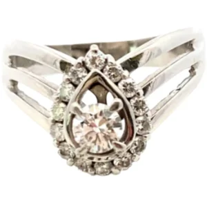 Pt・Pm850 ダイヤモンド リング 0.3・0.25ct