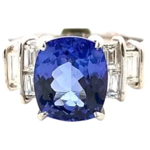 Pt･Pm900 タンザナイト・ダイヤモンド TN3.06・0.66ct
