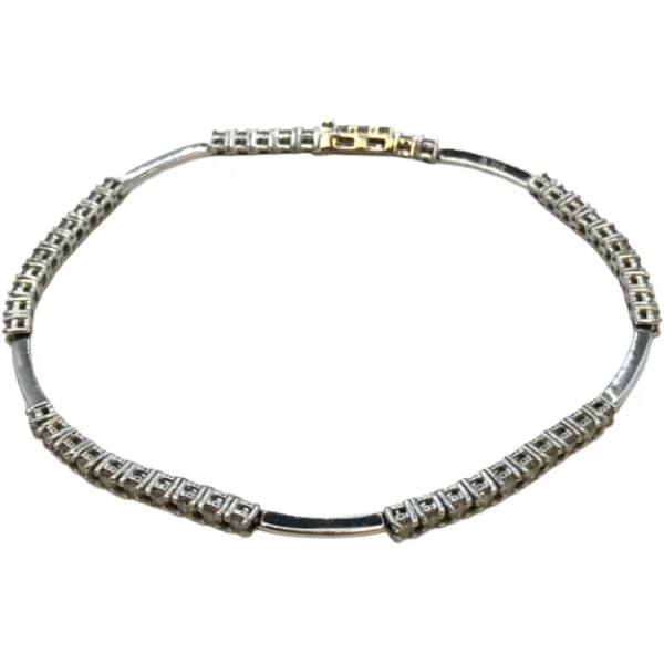 K18WG ダイヤモンド ブレスレット/バングル 1.5ct