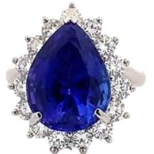 Pt・Pm900 タンザナイト・ダイヤモンド 9.24・D1.49ct