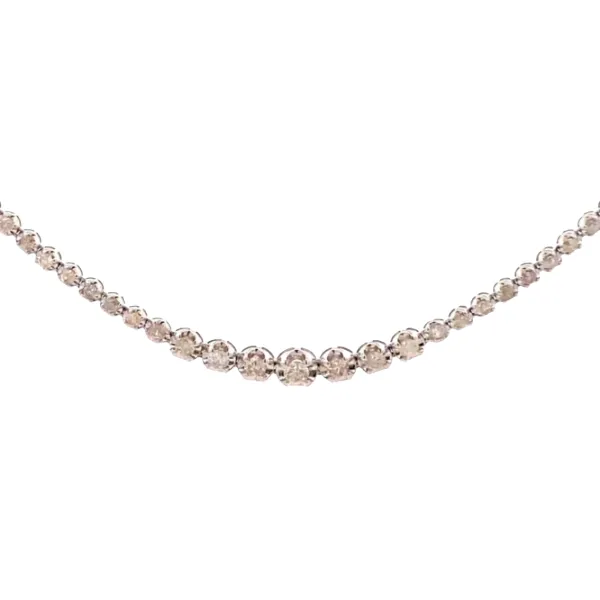K18WG ダイヤモンド ネックレス/ペンダントトップ 4ct