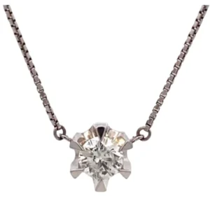 Pt・Pm850 ダイヤモンド ネックレスペンダントトップ 0.92ct