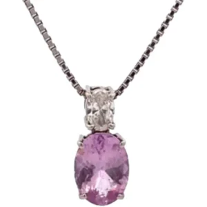 Pt850Pt900 スピネル・ダイヤモンド ネックレスネックレストップ 1.31 ct 0.158 ct