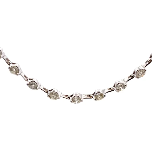 K18WG ダイヤモンド ネックレス/ペンダントトップ 7ct