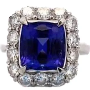Pt・Pm900 タンザナイト・ダイヤ 5.17・D1.97ct