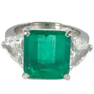 Pt･Pm900 コロンビア産エメラルド・ダイヤ 4.75・1.75ct