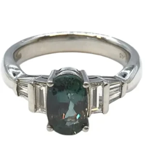 Pt･Pm900 アレキサンドライト・ダイヤ 1.75・D0.45ct