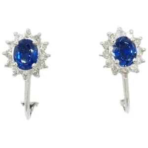 Pt・Pm900 サファイア・ダイヤモンド 0.45・0.45・0.18・0.18ct