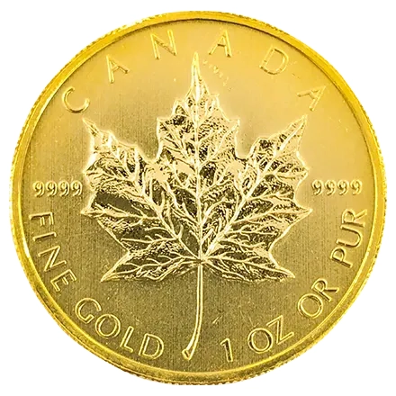 24金 (K24) メイプルリーフ金貨 1オンス 31.1g