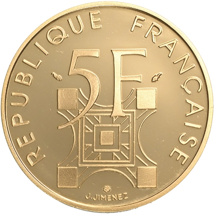 22金 (K22) フランスエッフェル塔100年記念金貨
