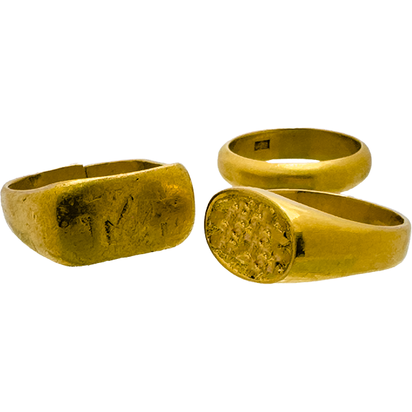 24金 (K24) リング3個まとめ 36.2g