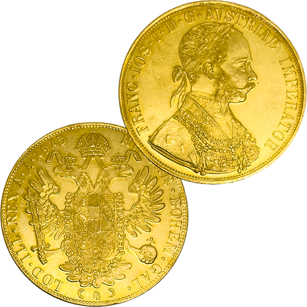 23金（K23）オーストリア・ダカット金貨（4ダカット）