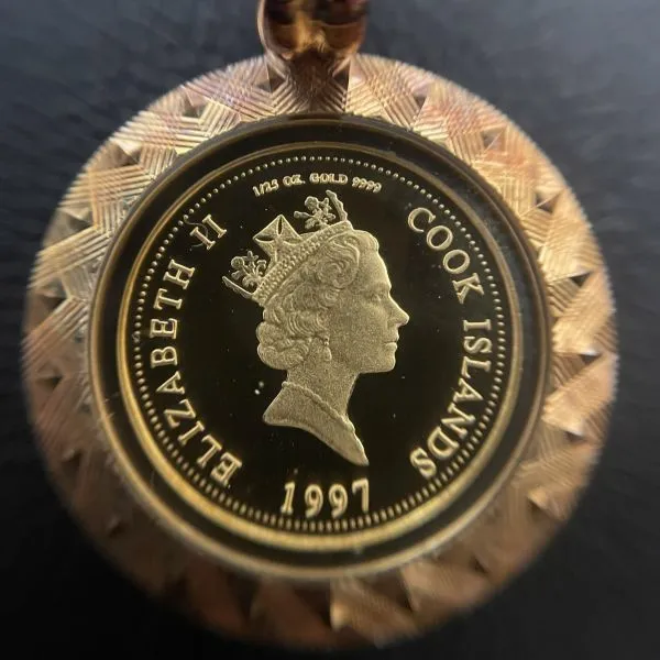 エリザベス金貨　ペンダントトップ