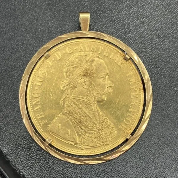 オーストリア フランツ・ヨーゼフ金貨　ペンダントトップ