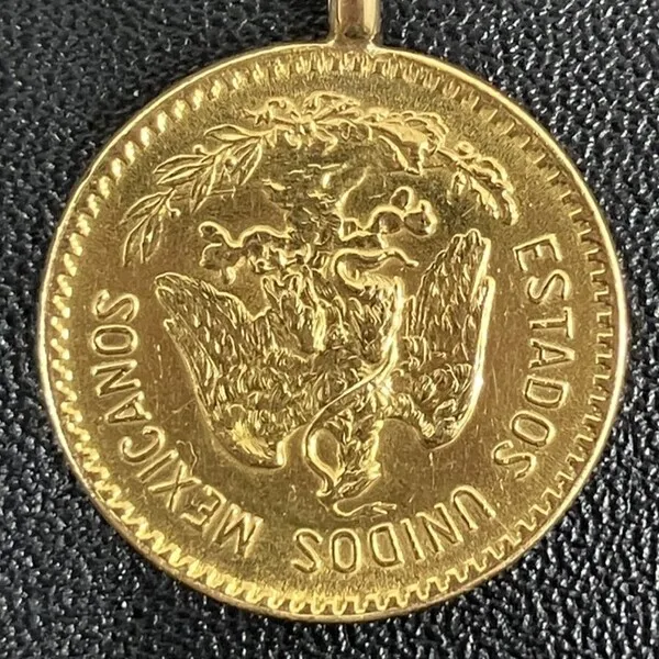 K21.6　メキシコペソ金貨　ペンダントトップ　8.6g