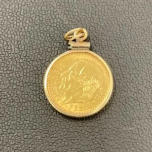 K21.6　メキシコ2.5ペソ金貨　2.0g
