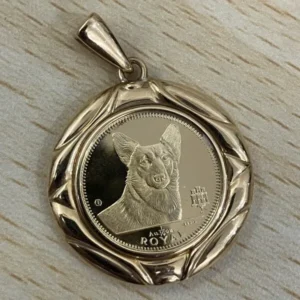 K24　ロイヤルドッグ金貨　ペンダントトップ