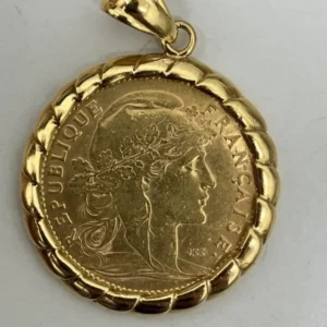 フランス　マリアンヌ金貨　ペンダントトップ