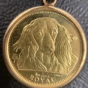 K24　ロイヤルドッグ金貨　ペンダントトップ