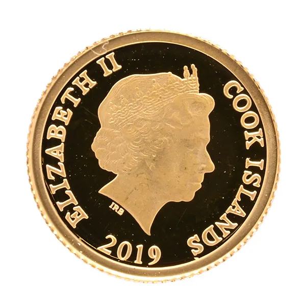 24金 (K24)  クック諸島 イルカ金貨 1/30oz
