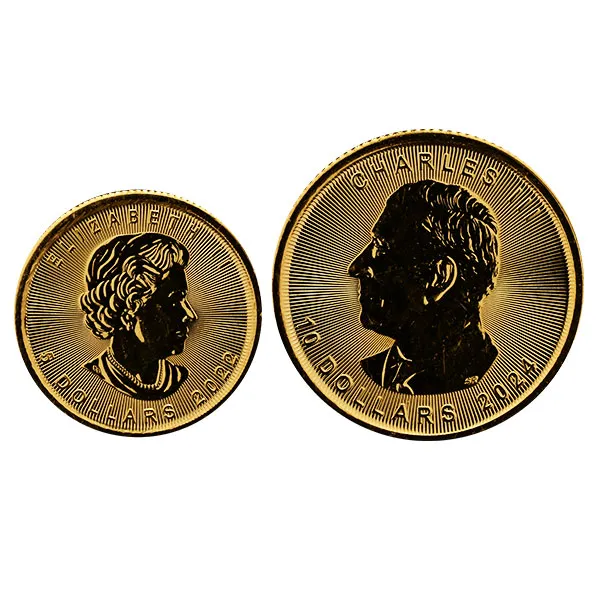 24金 (K24) メイプルリーフ金貨 10.9g