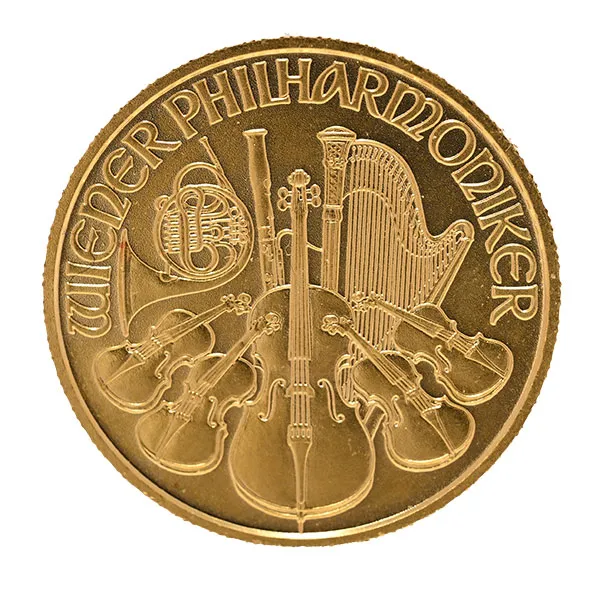 24金 (K24)  ウィーン金貨ハーモニー 1/4oz