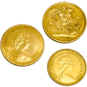 K22_イギリス・ソブリン金貨3点まとめ_19.9g