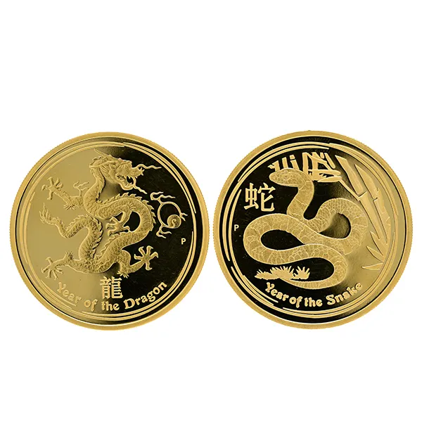 24金 (K24)  オーストラリア 干支 金貨  巳 辰年 金貨 1oz 2セット