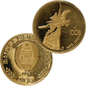 K24北朝鮮建国40年記念金貨1／10オンス