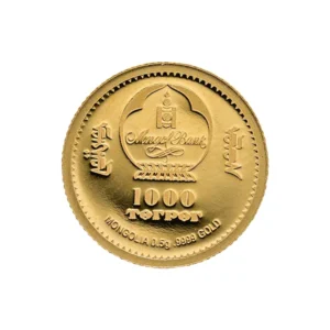 K24 2019年 モンゴル 1000トゥグルグ硬貨_0.5g
