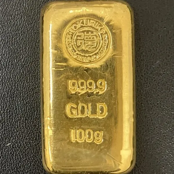 徳力本店　インゴット100g
