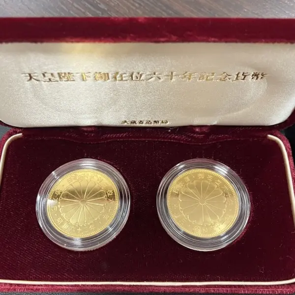 天皇陛下御在位60年記念10万円金貨　プルーフセット