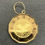 K24　ウルフ＆コンドル　1/25oz金貨 ペンダントトップ 　1.7g