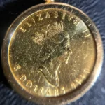 K24　メイプルリーフ金貨 ペンダントトップ　1/10オンス　31.6g