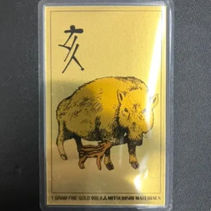 K24　三菱マテリアル　純金カレンダー　1g