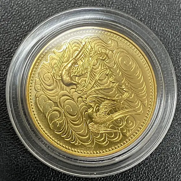 天皇陛下御在位60年記念 10万円金貨