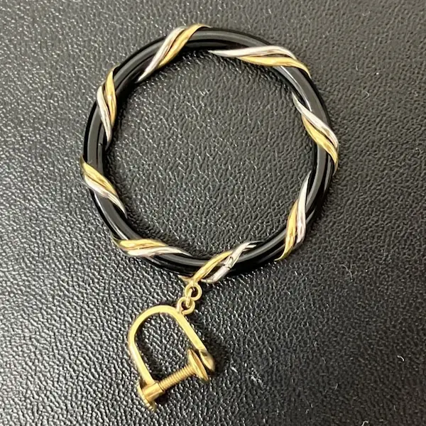 Pt850/K18　イヤリング　2g