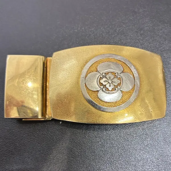 Pt850/K18　ベルトバックル　65.8g
